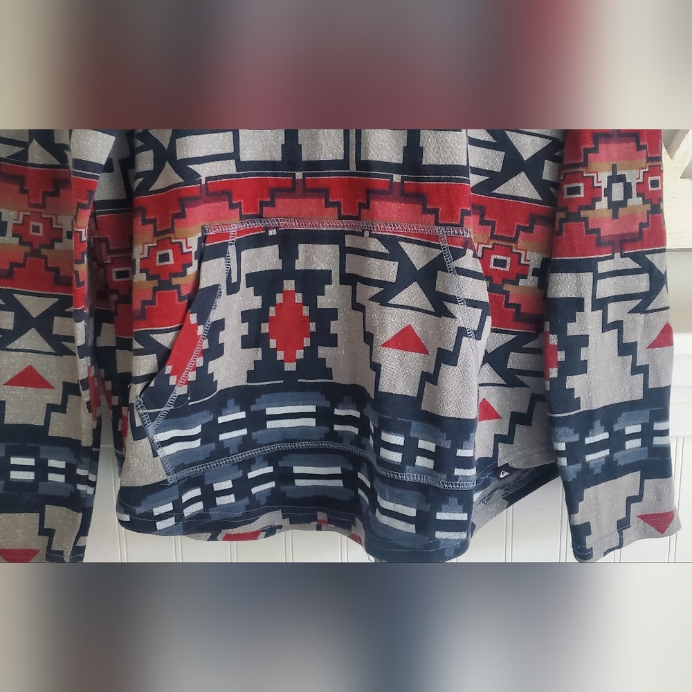 Quicksilver Men’s Aztec Pattern Pullover Size Med… - image 4